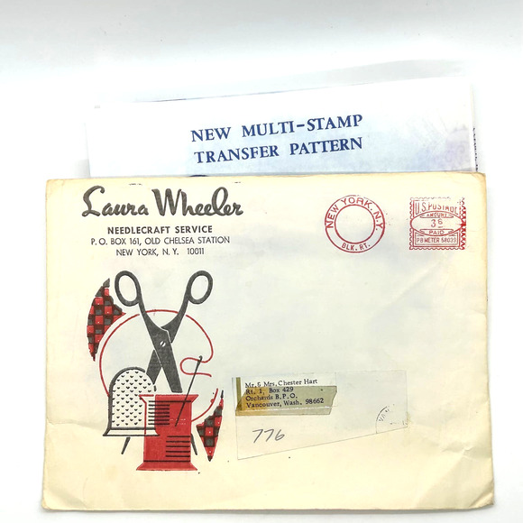 Laura Wheeler Vintage Transfer Pattern Design #776 Home Motifs - Picture 6 of 7